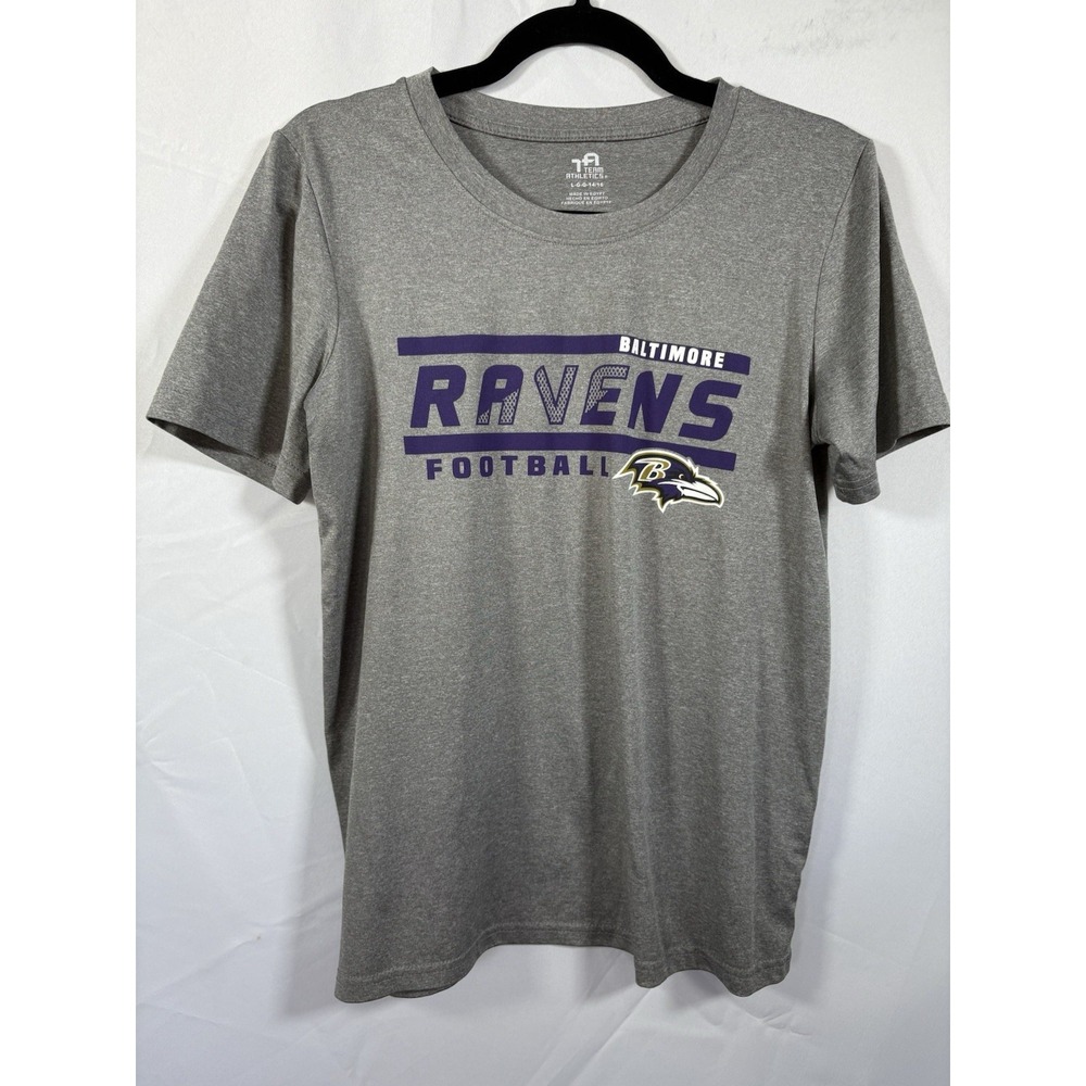Team Athletics T Shirt Size Youth‎ L Baltimore Ravens Short Sleeve